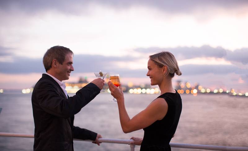 Cheers sur la terasse