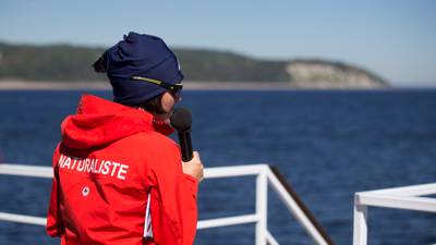 Naturaliste sur le bateau