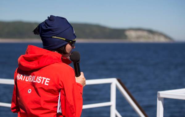 Naturaliste sur le bateau