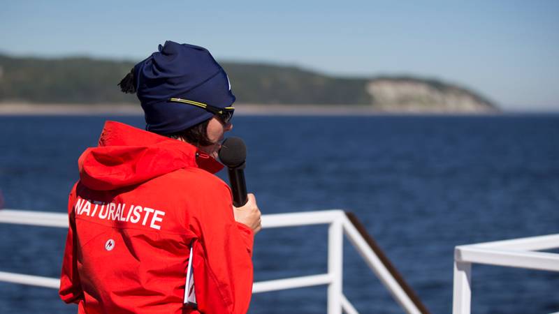 Naturaliste sur le bateau