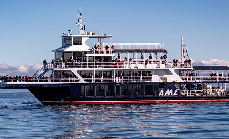 AML Grand Fleuve durant la croisière aux baleines