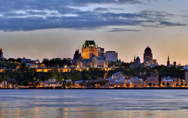 Ville de Québec en soirée